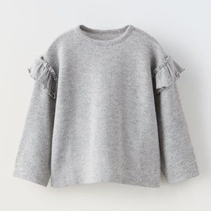 ZARA BABY RUFFLED SOFT TOUCH TOP Size 12-18 months